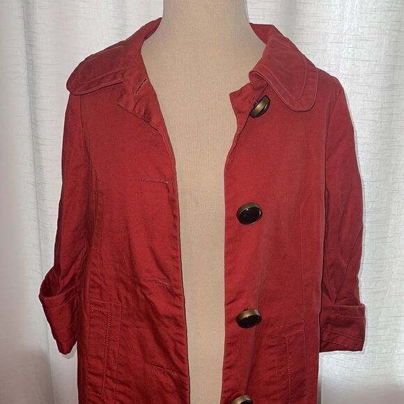 VERTIGO PARIS XSMALL 100% cotton TRENCH COAT - Picture 2 of 8